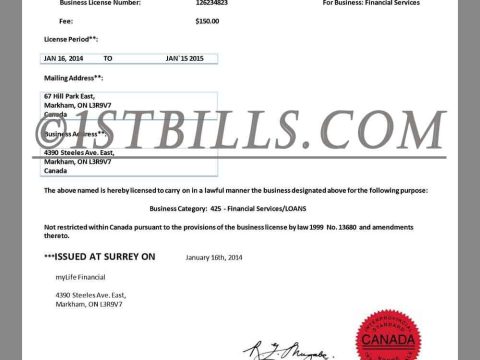 加拿大安省商业/经营许可证pdf模板 Canada Ontario Business Licences pdf