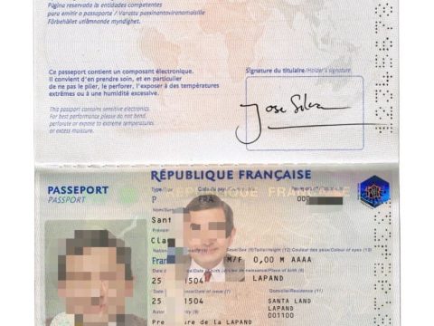 欧盟| 法国护照 新版 France passport new 法国新版护照PSD/photoshop/ps模板