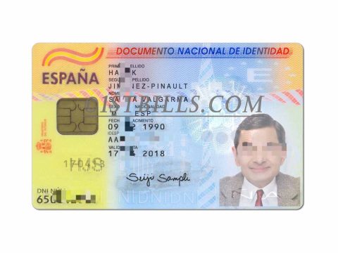 西班牙ID Spain ID 西班牙身份证 欧盟KYC证件 PSD模版可编辑