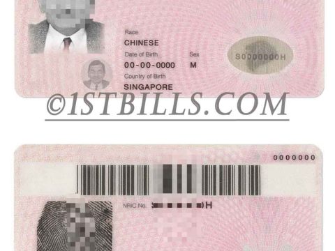 东南亚| 新加坡ID卡/身份验证卡 Singapore photoshop/ps/PSD模板 (V2)