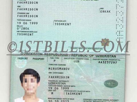 西亚|中亚| 乌兹别克斯坦护照 Uzbekistan Passport PSD模板/photoshop/PS