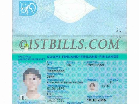 欧盟|北欧| 芬兰护照 Finland Passport PS/Photoshop/PSD模板（V2版）