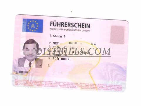 奥地利驾照 Austrian Drving License 欧盟AT驾照 PSD可编辑模版（欧盟KYC证件）