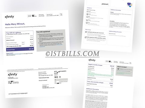 美国地址证明 网费账单 Proof of U.S. address Xfinity Internet bill