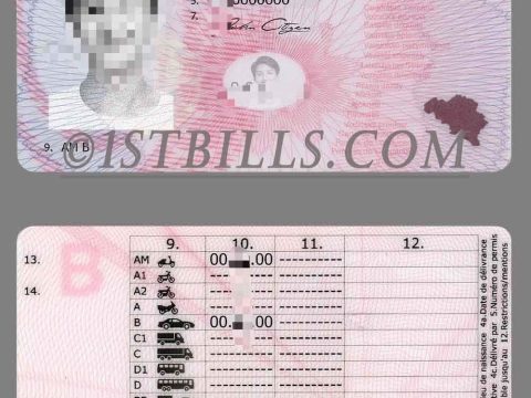 欧盟|比利时驾照Belgium DL/驾驶证PS/PSD模板（V1）