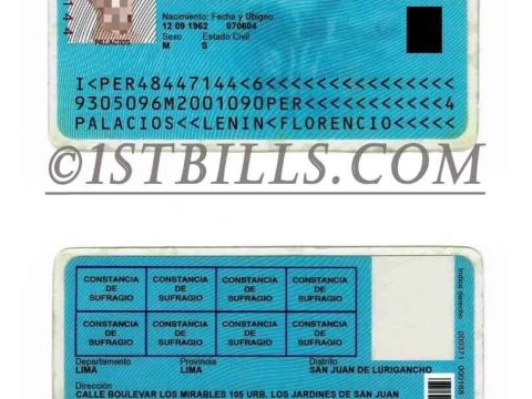 南美|拉丁美洲 | 秘鲁驾照/驾驶证 Peru DL ps/photoshop/PSD模板