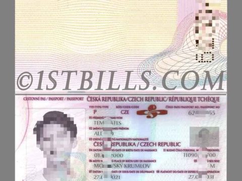 欧盟| 捷克护照PS/PSD模板Czech Republic Passport/PSD