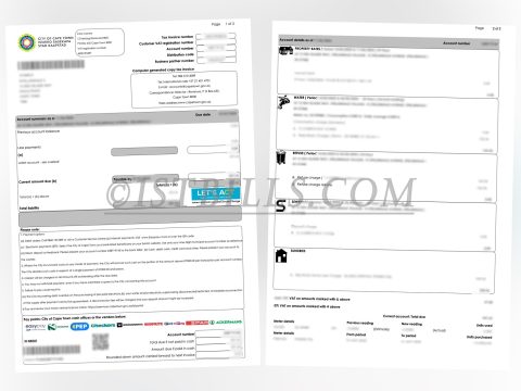 南非公司地址证明 水电账单 capetown 水费账单 地址证明 Proof of address for a South African company – utility bill (Cape Town) – water bill – proof of address