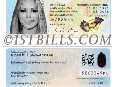 欧盟|匈牙利新版ID卡/身份证卡 Hungary Passport photoshop/PS/PSD模板