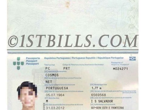 欧盟| 葡萄牙护照 Portugal Passport葡萄牙护照PSD/photoshop/PS模板