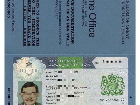 英国居留卡/居留文件 2022新版 V3 UK Residence Dodumentation PS/PSD 2022 V3模板