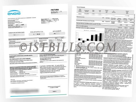 罗马尼亚水电费账单 engie电费账单 地址证明 Romanian electricity and water bill, Engie electricity bill, proof of address