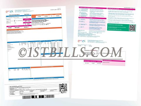 巴西enel电费账单 地址证明 Brazil Light Electricity Bill Proof of Address