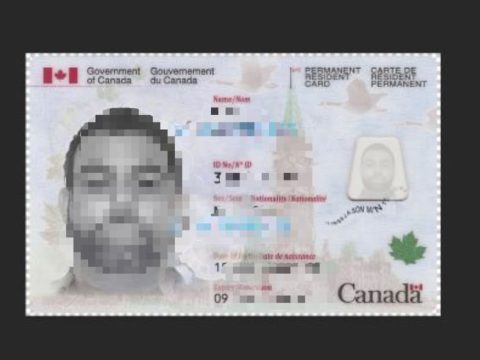 加拿大居留卡 PSD模版 Canadian Residence Card PSD