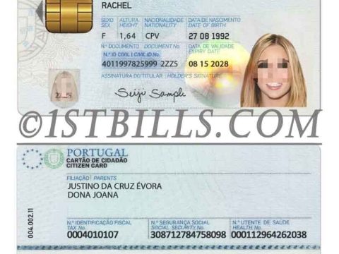 欧盟| 葡萄牙ID卡/身份验证卡 Portugal PSD/Photoshop/PS模板