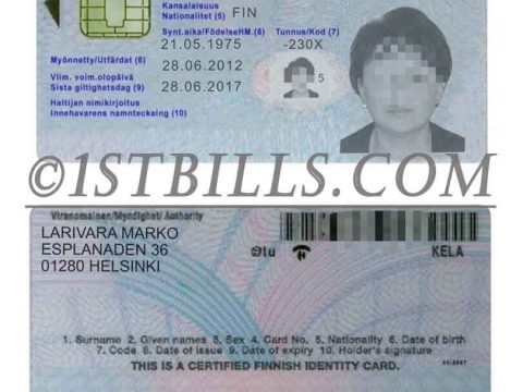 北欧| 芬兰ID卡/身份认证卡 Finland PSD/photoshop/PS模板