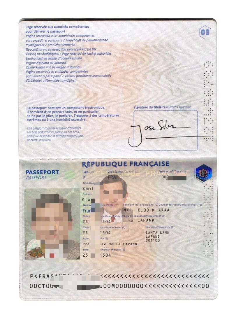欧盟| 法国护照 新版 France passport new 法国新版护照PSD/photoshop/ps模板